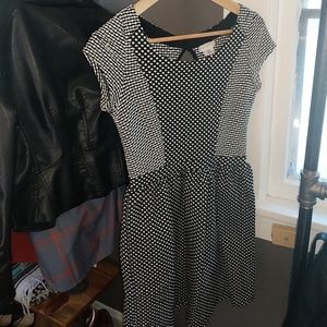 Black and White polka dot dress